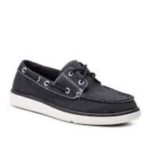 Timberland Men's Black Gateway Pier A2355 Classic Slip-On Boat Shoes Size 11W